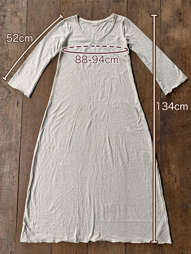 asana カシュクール風 ロングワンピース・きなり【パヤカ