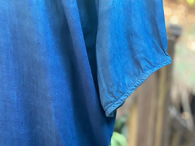 asana HEMP100% テロテロ 貫頭衣 ワンピース・草木染め