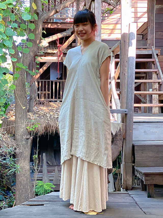 asana HEMP100% 貫頭衣 チュニック・きなり【パヤカ オンラインショップ】