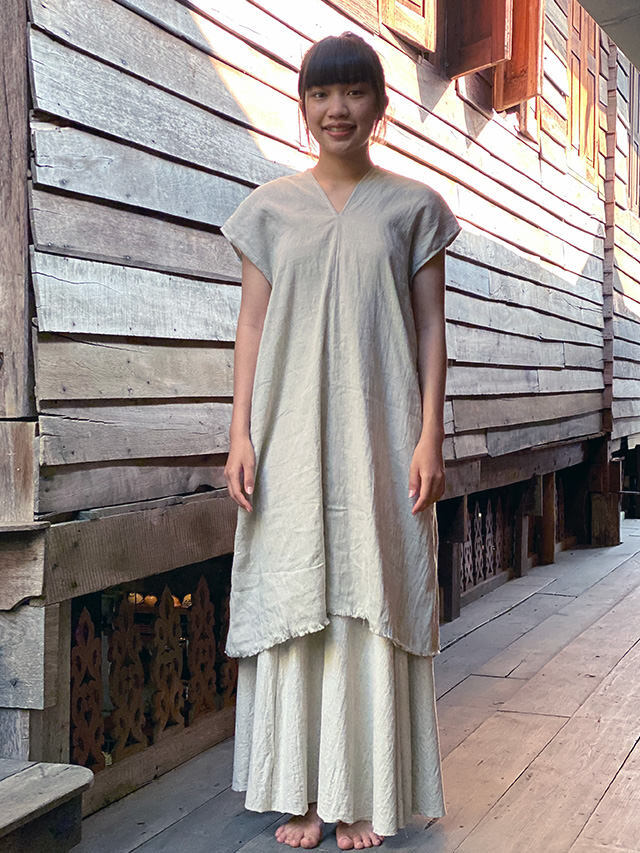 asana HEMP100% 貫頭衣 チュニック・きなり【パヤカ オンライン