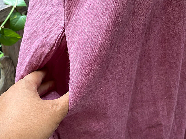 asana HEMP100% 貫頭衣 チュニック・草木染め