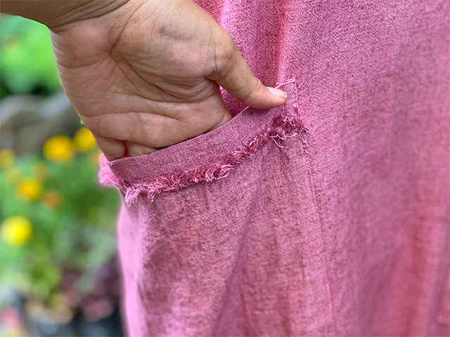 asana HEMP100% エプロン・草木染め