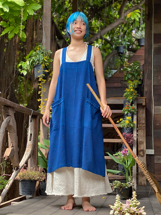 asana HEMP100% エプロン・草木染め【パヤカ オンラインショップ】