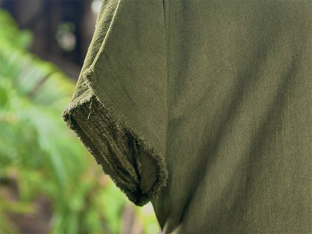 asana HEMP100% やわらか 帯付き ワンピース・草木染め