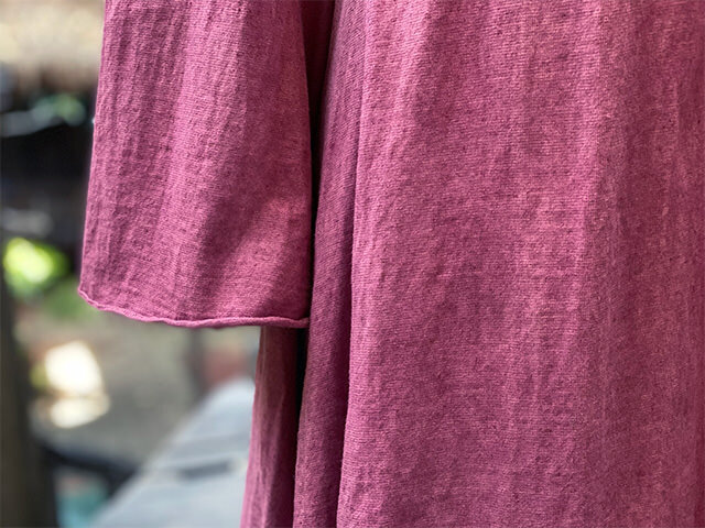 asana ヘンプコットン 厚手 ナウシカ チュニック・草木染め