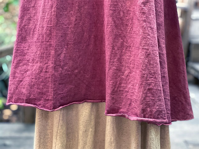 asana ヘンプコットン 厚手 ナウシカ チュニック・草木染め