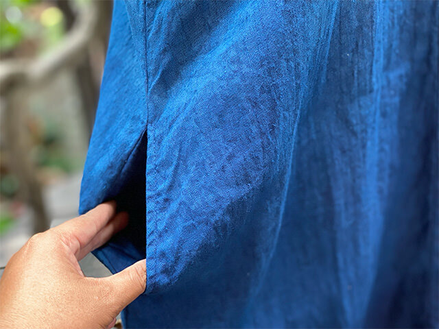 asana HEMP100% 貫頭衣 チュニック・草木染めグラデーション