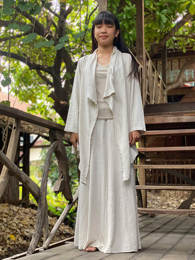 【SALE】sana HEMP100% テロテロ NEW 麻女カーディガン asana HEMP100% テロテロ 麻女カーディガン・きなり【パヤカ