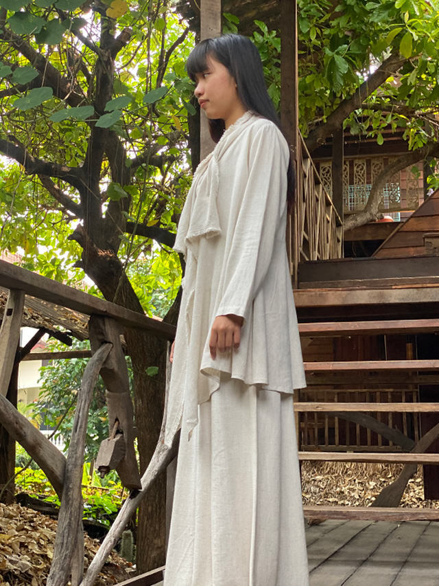 asana HEMP100% テロテロ NEW 麻女カーディガン・きなり【パヤカ  