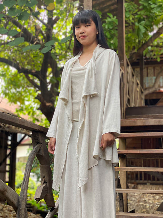 asana HEMP100% テロテロ NEW 麻女カーディガン・きなり【パヤカ  