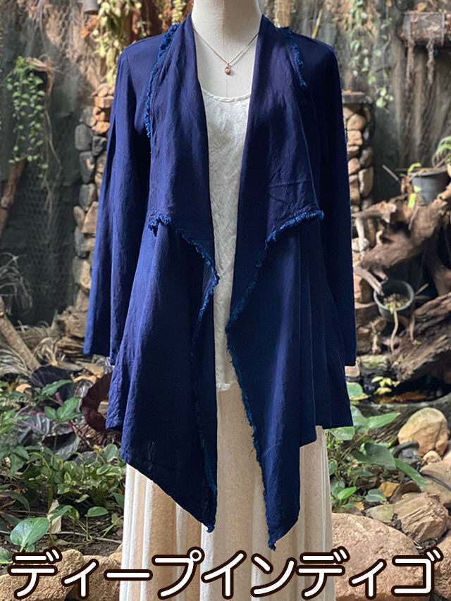 【SALE】sana HEMP100% テロテロ NEW 麻女カーディガン asana HEMP100% テロテロ 麻女カーディガン・きなり【パヤカ