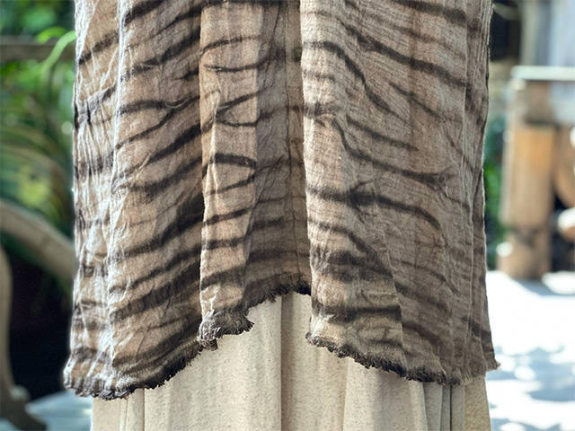 asana HEMP100% 貫頭衣 チュニック・マクガ絞り染め