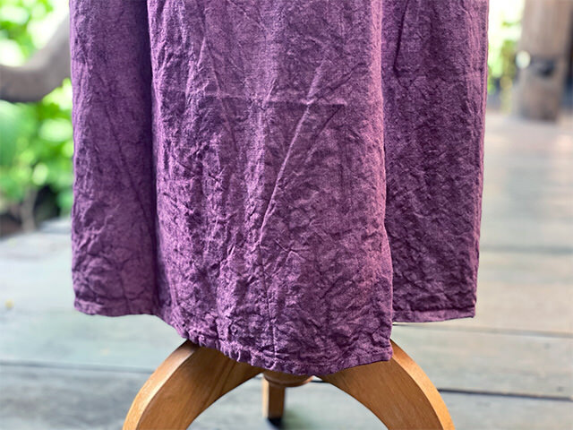 asana HEMP100% 厚手 ロング キャミ ワンピース・草木染め