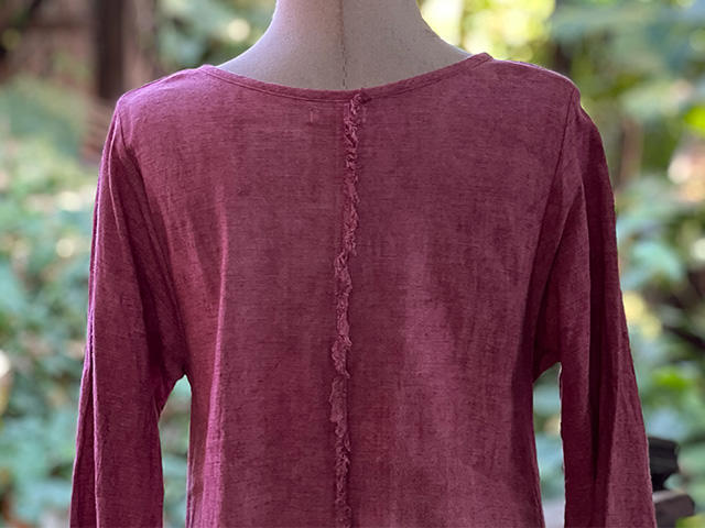 asana HEMP100% フォレスト ロング ワンピース・草木染め