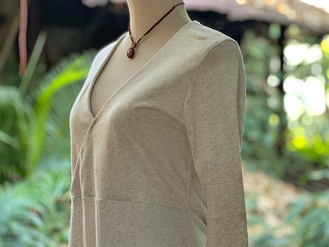 asana ヘンプコットン 厚手 ナウシカ ワンピース・きなり