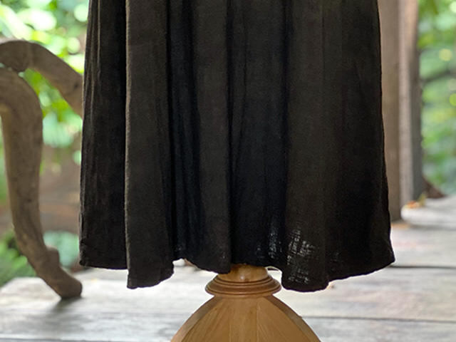 asana HEMP100% テロテロ 縄文ワンピース・草木染めグラデーション