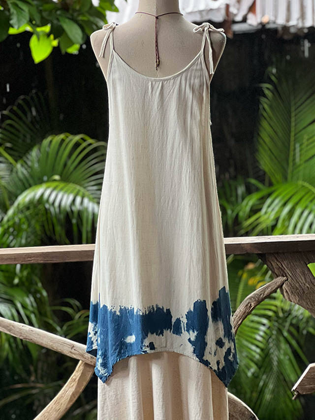 asana HEMP100% テロテロ 肩紐 チュニック・草木染め【パヤカ