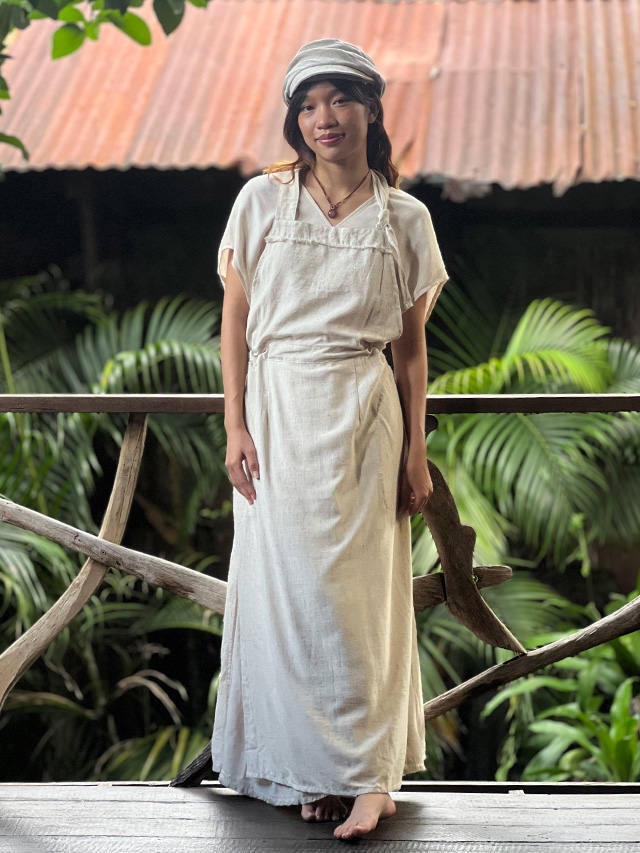 asana HEMP100% エプロン・きなり【パヤカ オンラインショップ】