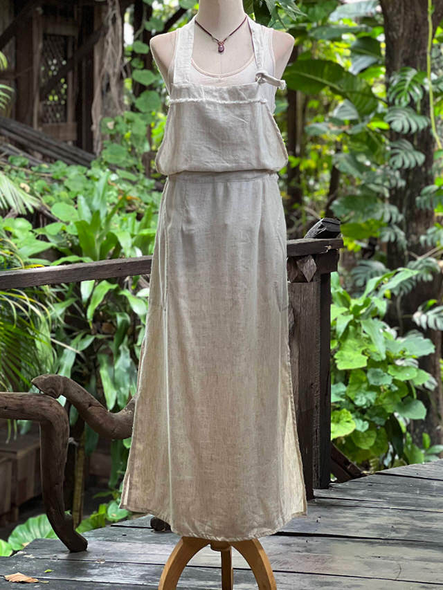 asana HEMP100% エプロン・きなり【パヤカ オンラインショップ】