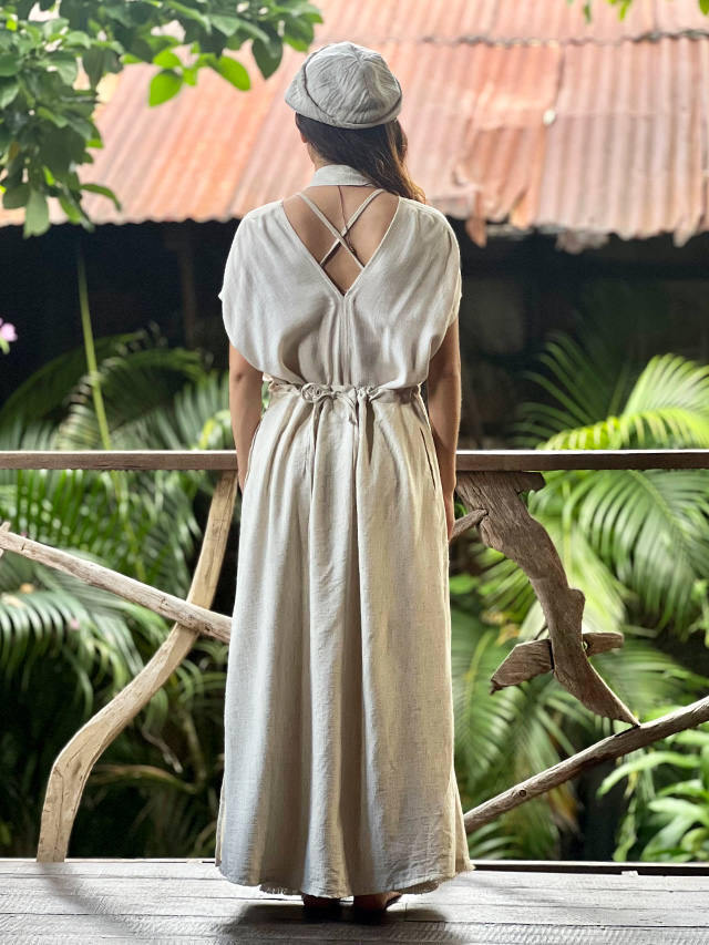 asana HEMP100% エプロン・きなり【パヤカ オンラインショップ】