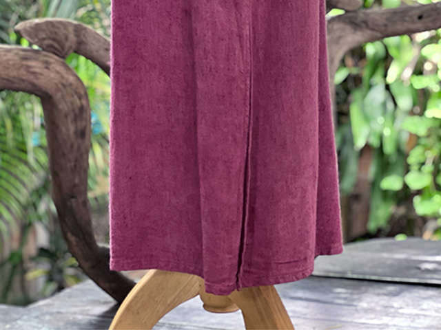 asana HEMP100%  エプロン・草木染め