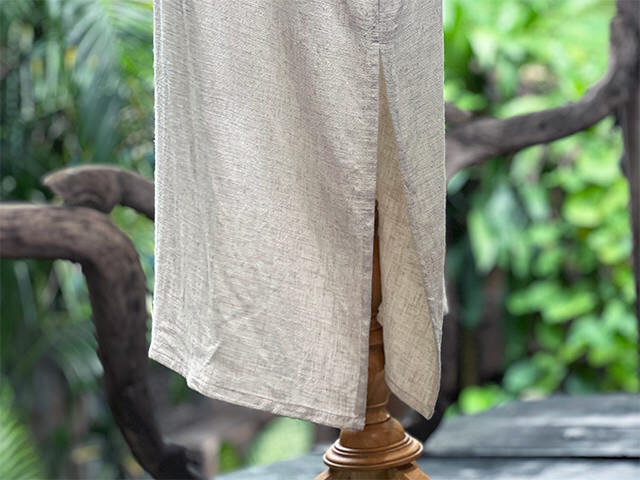 asana HEMP100% やわらか 貫頭衣 ワンピース・きなり