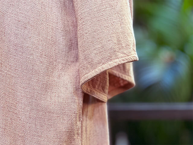 asana HEMP100% やわらか 貫頭衣 ワンピース・草木染め