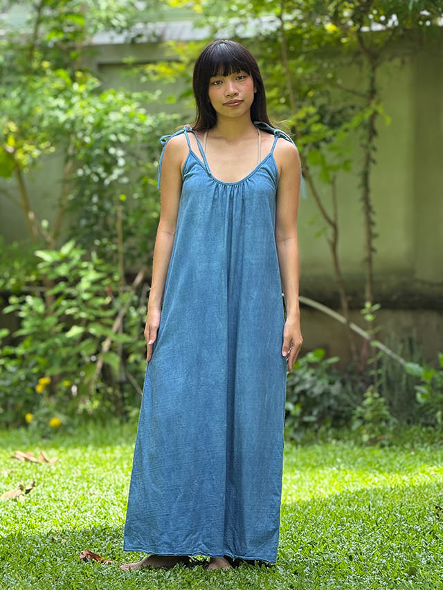 asana ヘンプコットン 厚手 NEW キャミ ワンピース・草木染め【パヤカ