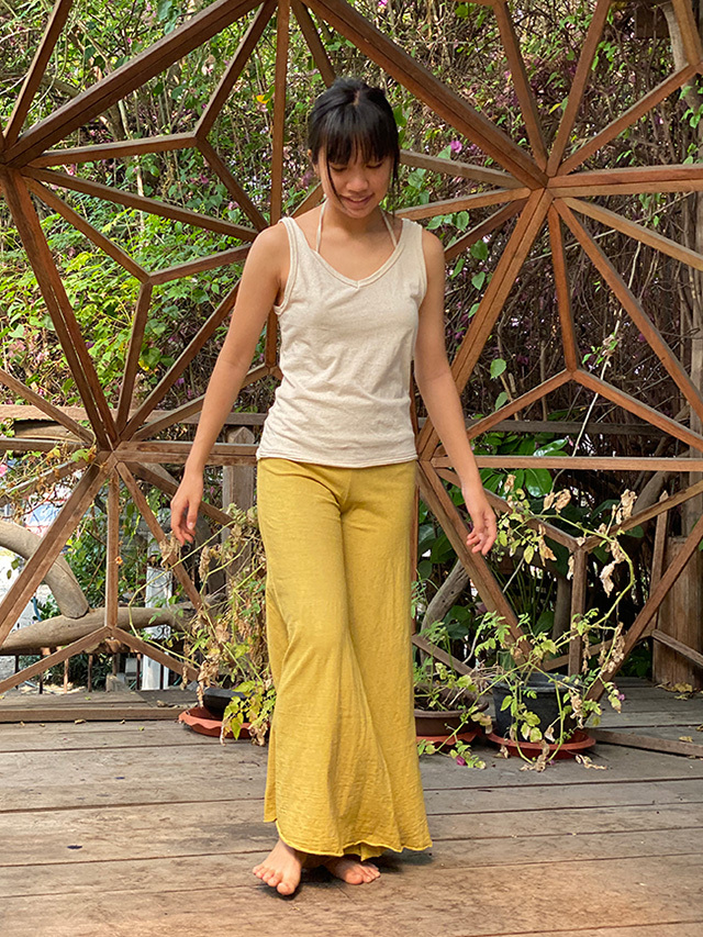 ルナティカナパ（アルコドーロ）ヘンプコットン 天然染め ショート