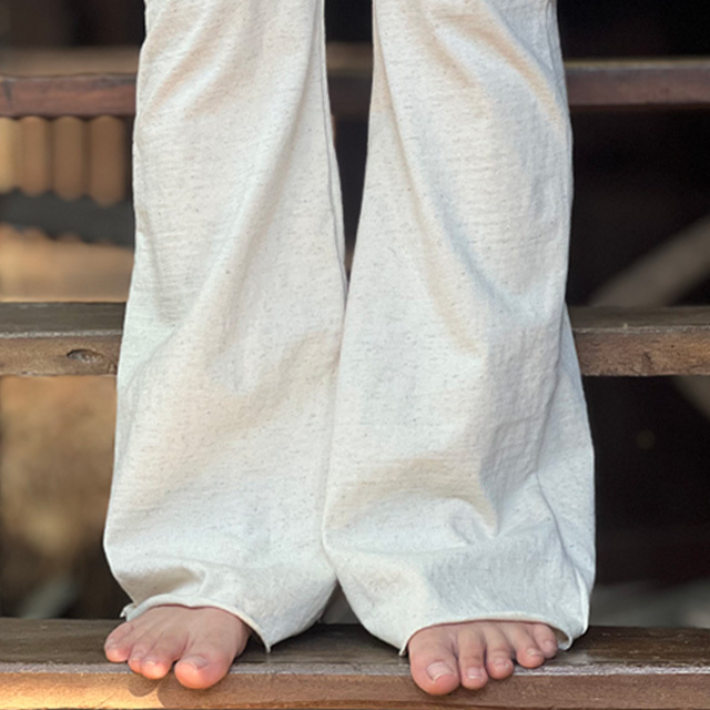 asana 厚手 ロングパンツ・きなり