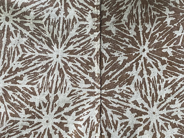 asana ヘンプコットン 厚手 麻柄プリント レギンス 