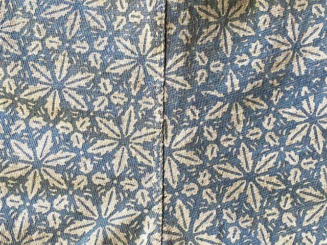 asana ヘンプコットン 厚手 麻柄プリント レギンス