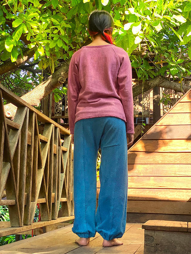 asana ヘンプコットン ふかふか パイル タイパンツ・草木染め【パヤカ