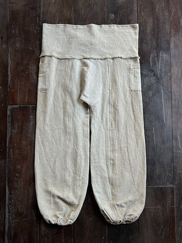 asana HEMP100% 厚手 タイパンツ・きなり【パヤカ オンライン