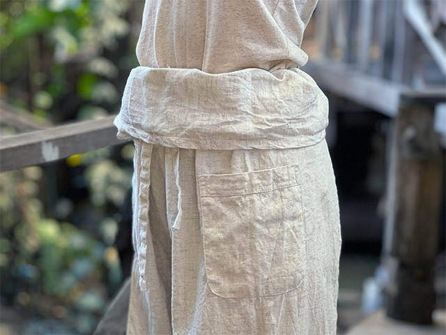 asana HEMP100% 厚手 タイパンツ・きなり