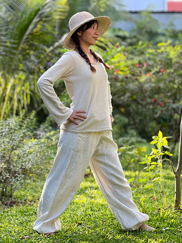 asana HEMP100% タイパンツ・きなり【パヤカ オンラインショップ】