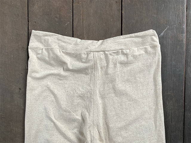 asana ヘンプ リネン コットン ストレッチ トレンカ・きなり