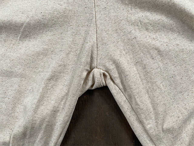 asana ヘンプ リネン コットン ストレッチ トレンカ・きなり