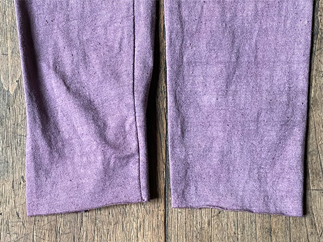 asana ヘンプ リネン コットン ストレッチ トレンカ・草木染め