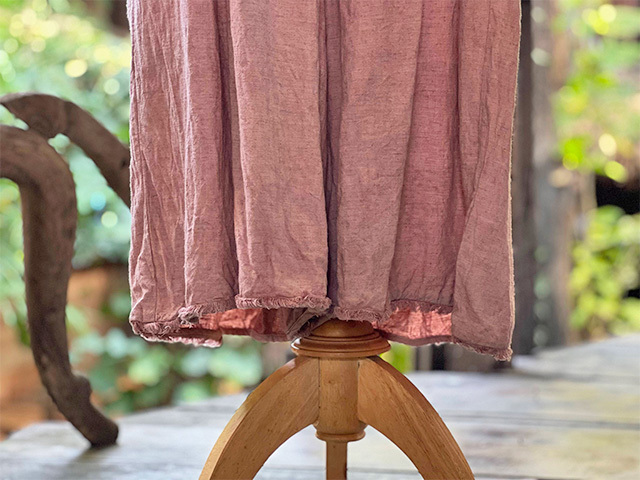 asana HEMP100% NEW パンツスカート・草木染め