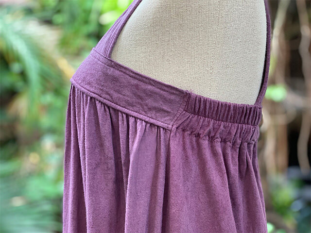 asana ヘンプコットン 薄手 サロペット・草木染め