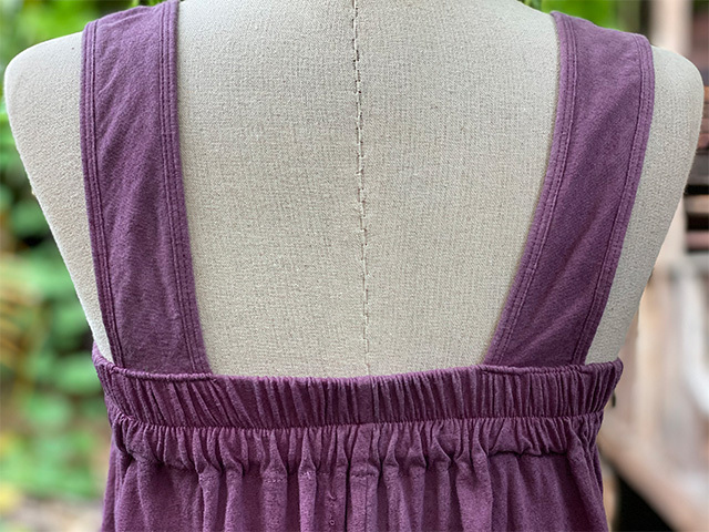 asana ヘンプコットン 薄手 サロペット・草木染め