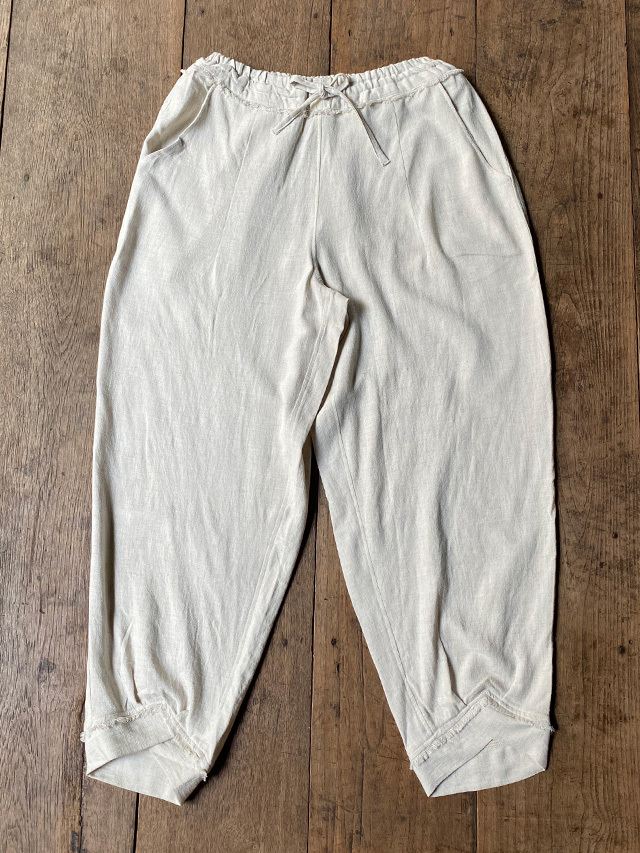 asana HEMP100% テロテロ ゆったり パンツ・きなり【パヤカ オンライン