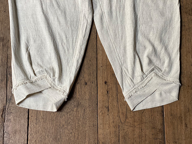 asana HEMP100% テロテロ ゆったり パンツ・きなり