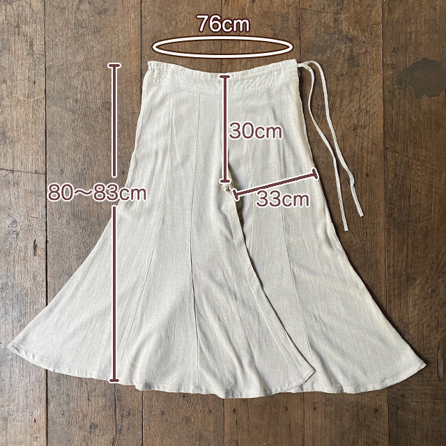 asana HEMP100% テロテロ 切り替え パンツ・草木染め