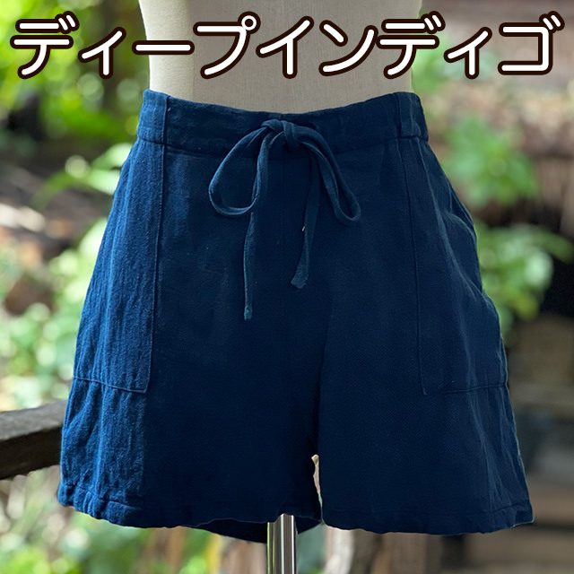 STONE  ネイビー ショートパンツ L サラエアリーカラーショーツ(S ネイビー): ボトムス｜Right-on公式