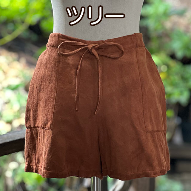 asana HEMP100% 厚手 ショートパンツ・草木染め【パヤカ オンライン