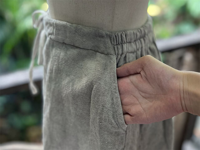 asana HEMP100% 厚手 ショートパンツ・草木染め