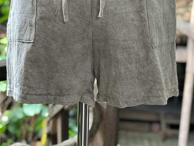 asana HEMP100% 厚手 ショートパンツ・草木染め