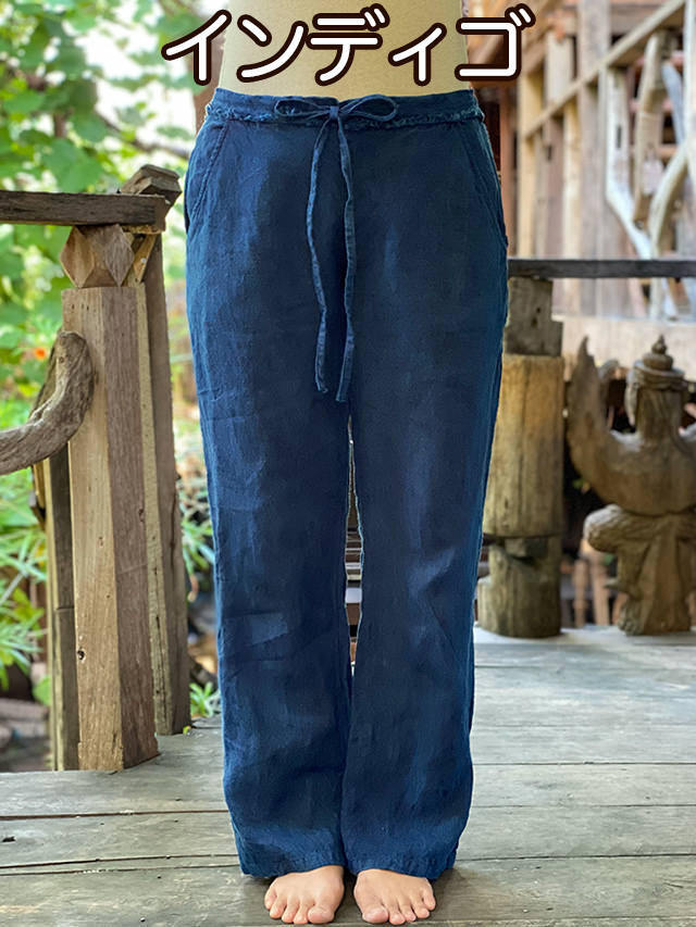 asana HEMP100% 厚手 NEW イージーパンツ・草木染め【パヤカ  